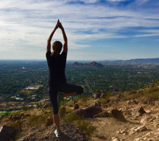 Yoga Over City